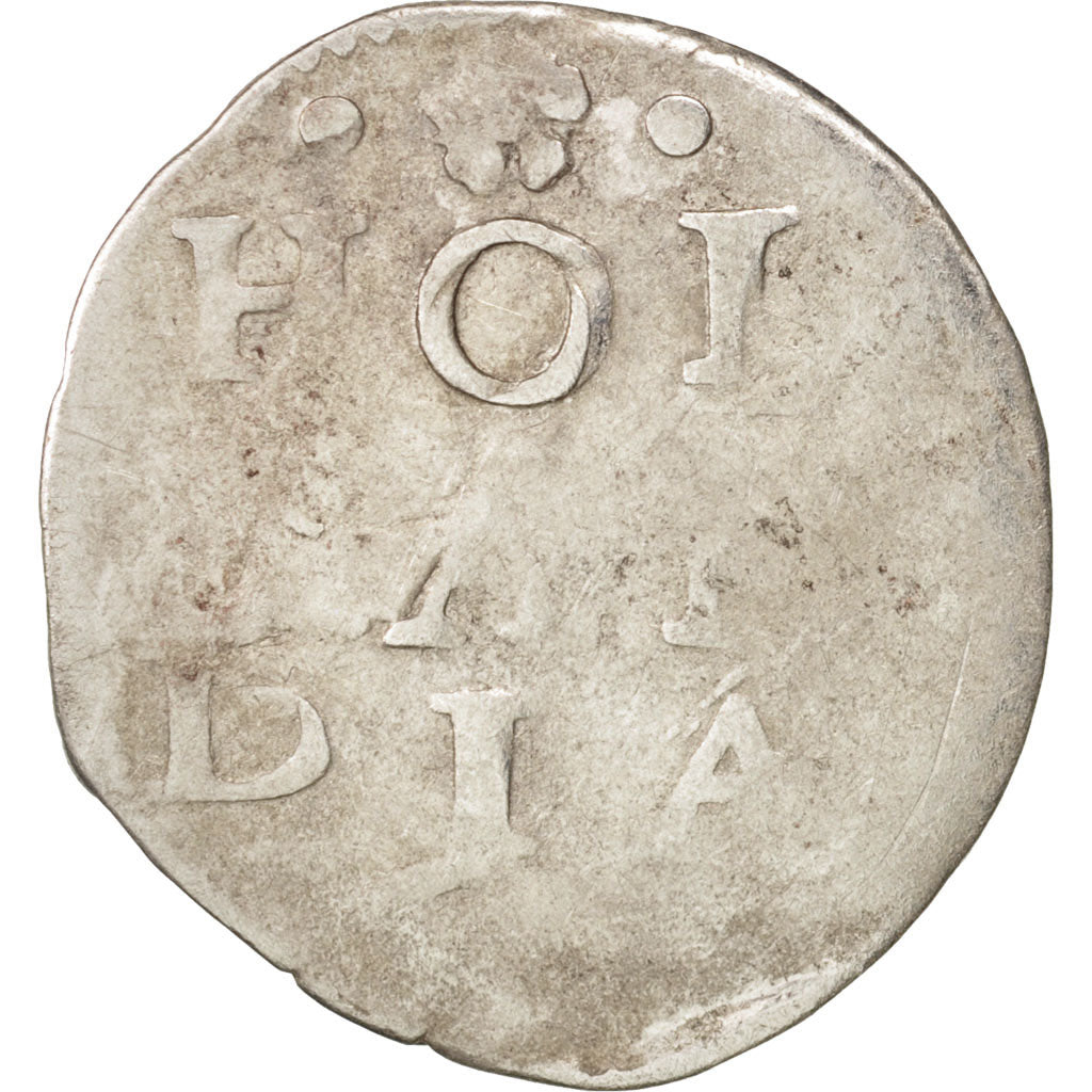 Netherlands, HOLLAND, 2 Stuiver, date illegible, VG(8-10), Silver