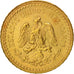 Mexico, 2-1/2 Pesos, 1945, Mexico City, AU(50-53), Gold, KM:463