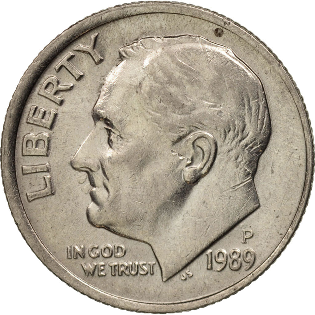 Munten, Verenigde Staten, Roosevelt Dime, Dime, 1989, U.S. Mint, Philadelphia