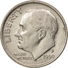 Munten, Verenigde Staten, Roosevelt Dime, Dime, 1990, U.S. Mint, Philadelphia