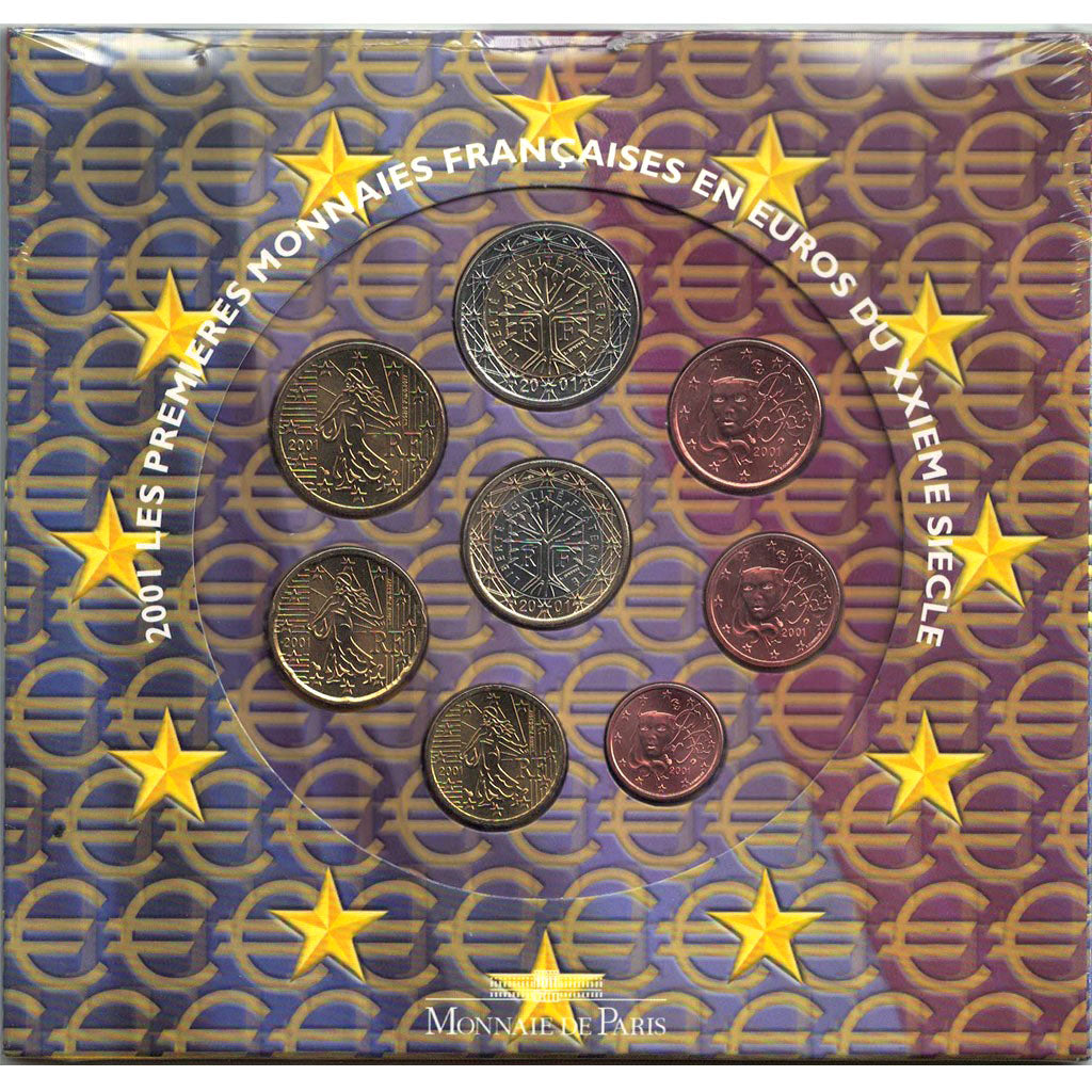 Francja, Euro-Set, 2001, MS(65-70), (bez składu)
