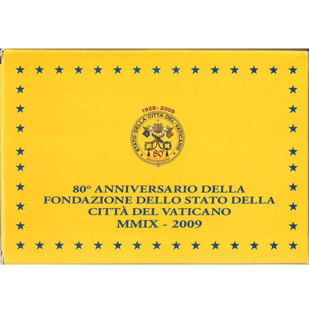 Vaticano, Benedict XVI, Set 1 ct. - 2 Euro, Prueba, 2009, Rome, Sin