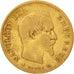 France, Napoleon III, 10 Francs, 1855, Strasbourg, VF(20-25), Gold, KM:784.4