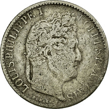 Münze, Frankreich, Louis-Philippe, 1/2 Franc, 1838, Paris, S, Silber, KM:741.1