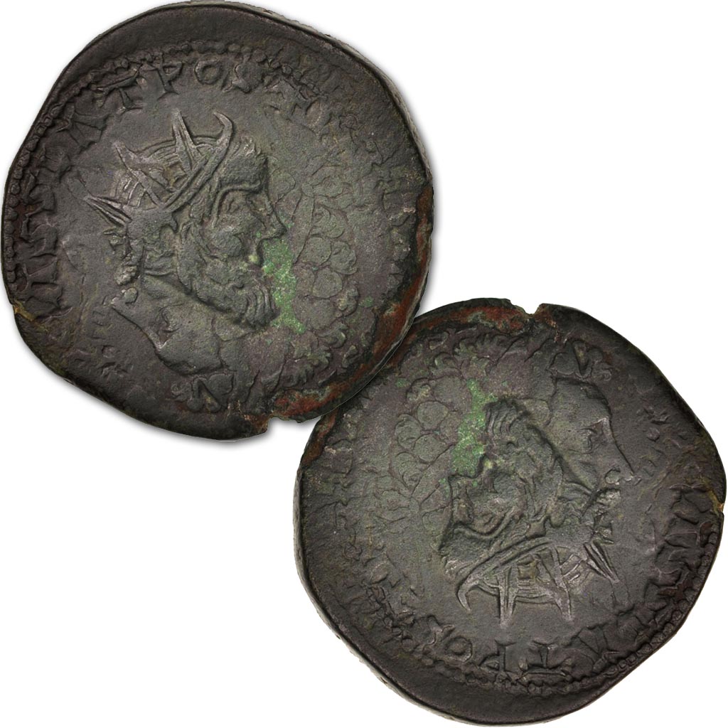 Moneda, Postumus, Double Sestertius, Trier, MBC, Bronce, RIC:143