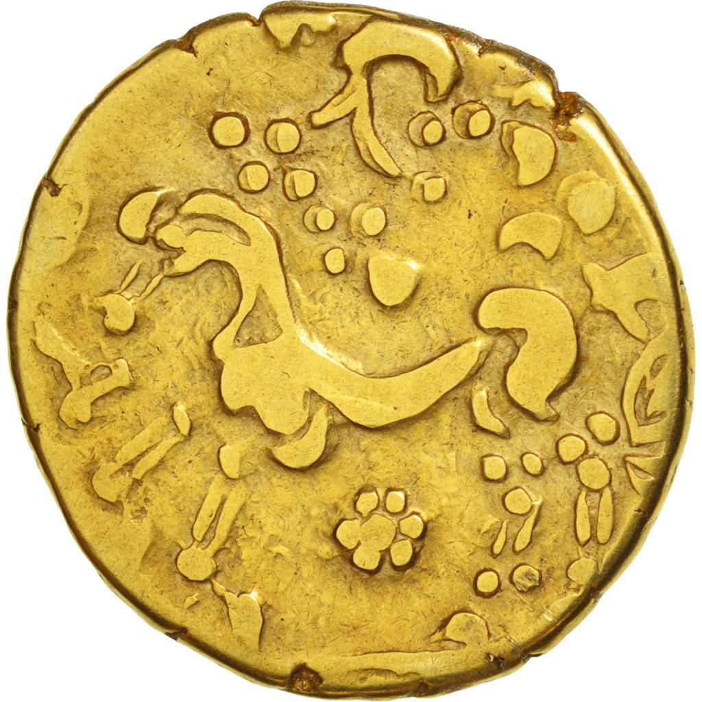 Ambiens, Statère à la tête d'indien, Gradée, NGC, VF 4/3, Or, Delestré:68