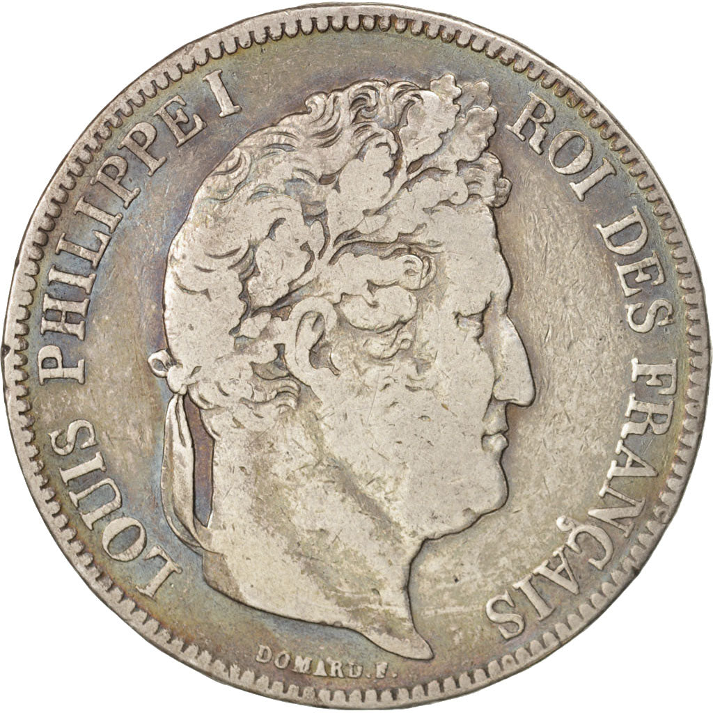 France, Louis-Philippe, 5 Francs, 1834, Toulouse, VF(20-25), Silver, KM:749.9