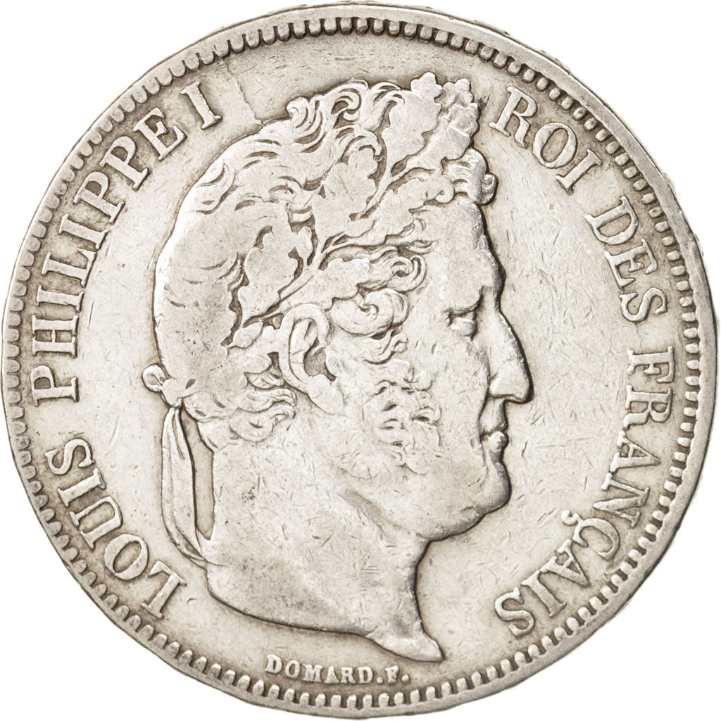 Coin, France, Louis-Philippe, 5 Francs, 1838, Marseille, VF(20-25), Silver