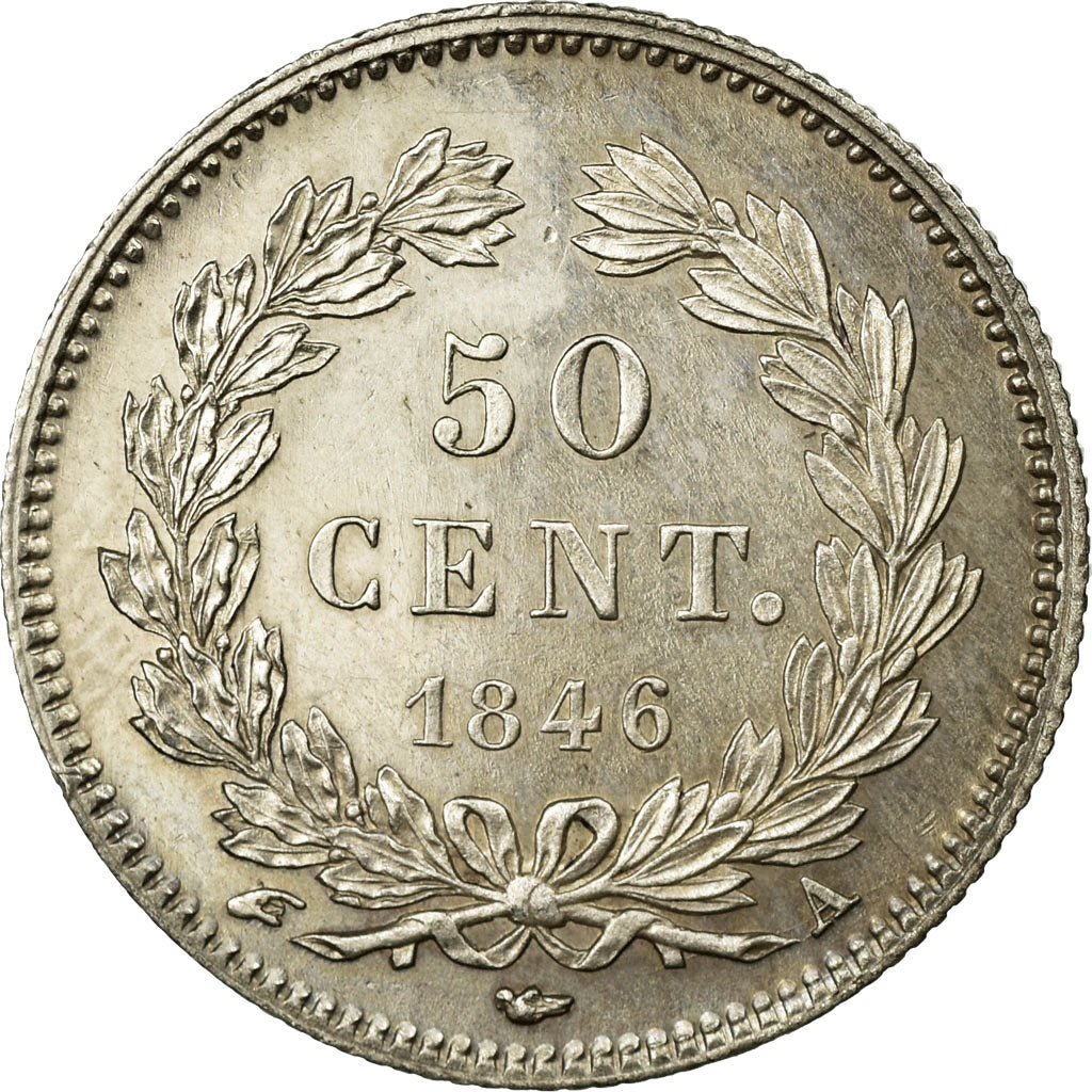 Coin, France, Louis-Philippe, 50 Centimes, 1846, Paris, AU(55-58), Silver
