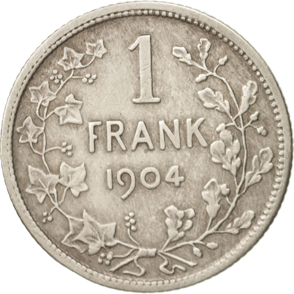 Belgium, Franc, 1904, VF(20-25), Silver, KM:57.1