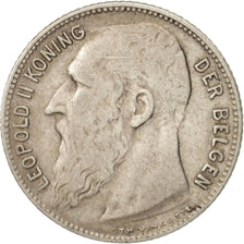 Belgium, Franc, 1909, VF(20-25), Silver, KM:57.2
