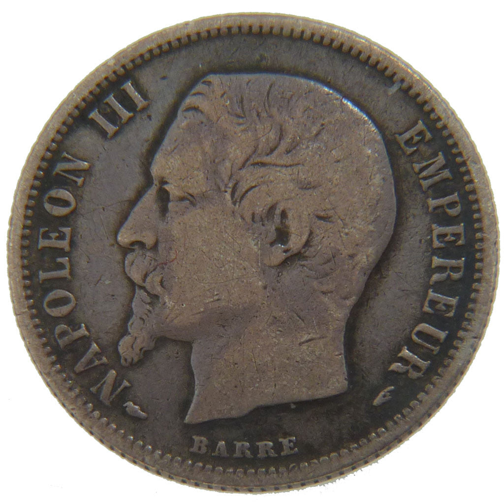 FRANCE, Napoléon III, 50 Centimes, 1854, Paris, KM #794.1, VF(30-35), Silver, G.