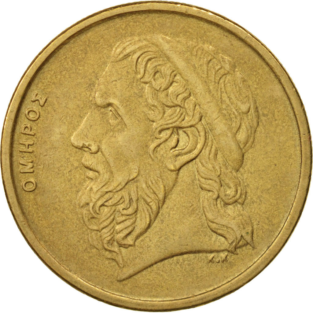 Münze, Griechenland, 50 Drachmes, 1990, VZ, Aluminum-Bronze, KM:147