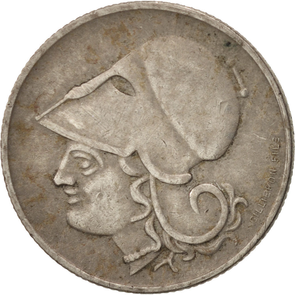 Coin, Greece, 20 Lepta, 1926, AU(50-53), Copper-nickel, KM:67