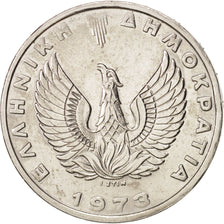 Greece, 20 Drachmai, 1973, AU(55-58), Copper-nickel, KM:112
