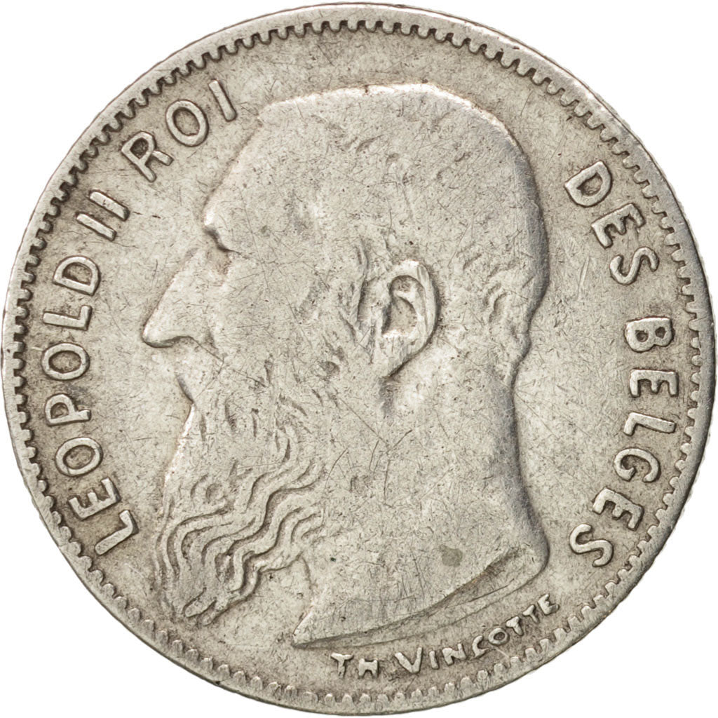 Belgium, 50 Centimes, 1907, VF(20-25), Silver, KM:60.1