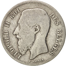 Coin, Belgium, Leopold II, 50 Centimes, 1898, F(12-15), Silver, KM:26