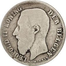 Coin, Belgium, Leopold II, 50 Centimes, 1899, VG(8-10), Silver, KM:27