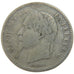 FRANCE, Napoléon III, 50 Centimes, 1864, Paris, VF(20-25), Silver, 18, Gadoury #