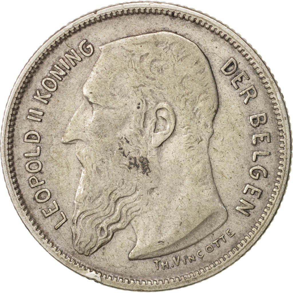 Coin, Belgium, 2 Francs, 2 Frank, 1909, EF(40-45), Silver, KM:59