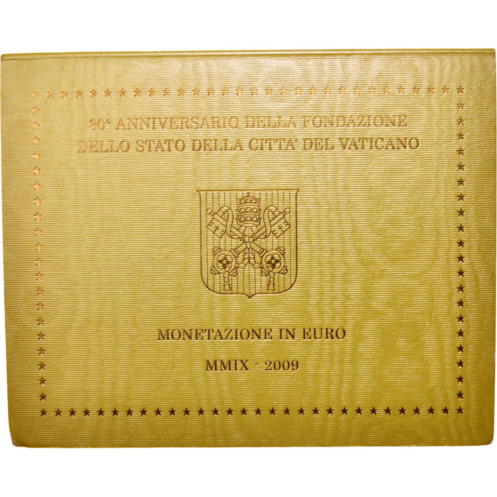 Vatican, 1 Cent to 2 Euro, 2009, BU Set, MS(65-70)