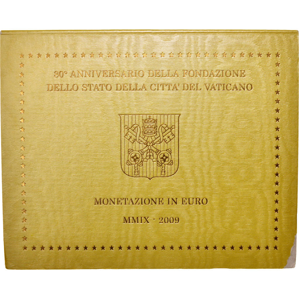 Vatican, 1 Cent to 2 Euro, 2009, BU Set, MS(65-70)