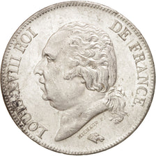 Coin, France, Louis XVIII, Louis XVIII, 5 Francs, 1824, Lille, AU(55-58)