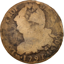 France, Louis XVI, 2 sols françois, 1791, Paris, VG(8-10), Bronze, KM:603.1