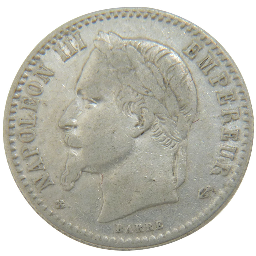 Second Empire, 50 Centimes Napoléon III Tête Laurée