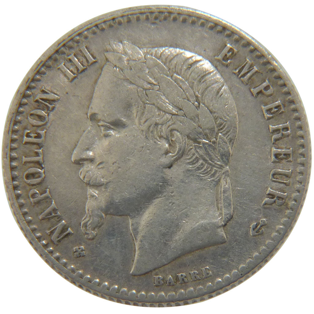 Second Empire, 50 Centimes Napoléon III Tête Laurée