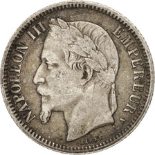 France, Napoleon III, Franc, 1866, Paris, TB, Argent, Gadoury:463