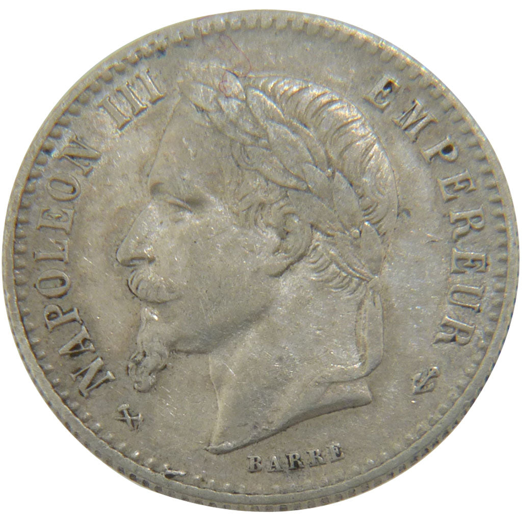 Francia, Napoleon III, Napoléon III, 50 Centimes, 1865, Bordeaux, BB, Argent...