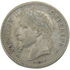 Francia, Napoleon III, Napoléon III, 50 Centimes, 1865, Bordeaux, BB, Argent...