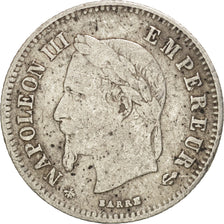France, Napoleon III, 20 Centimes, 1866, Paris, F(12-15), Silver, KM:805.1