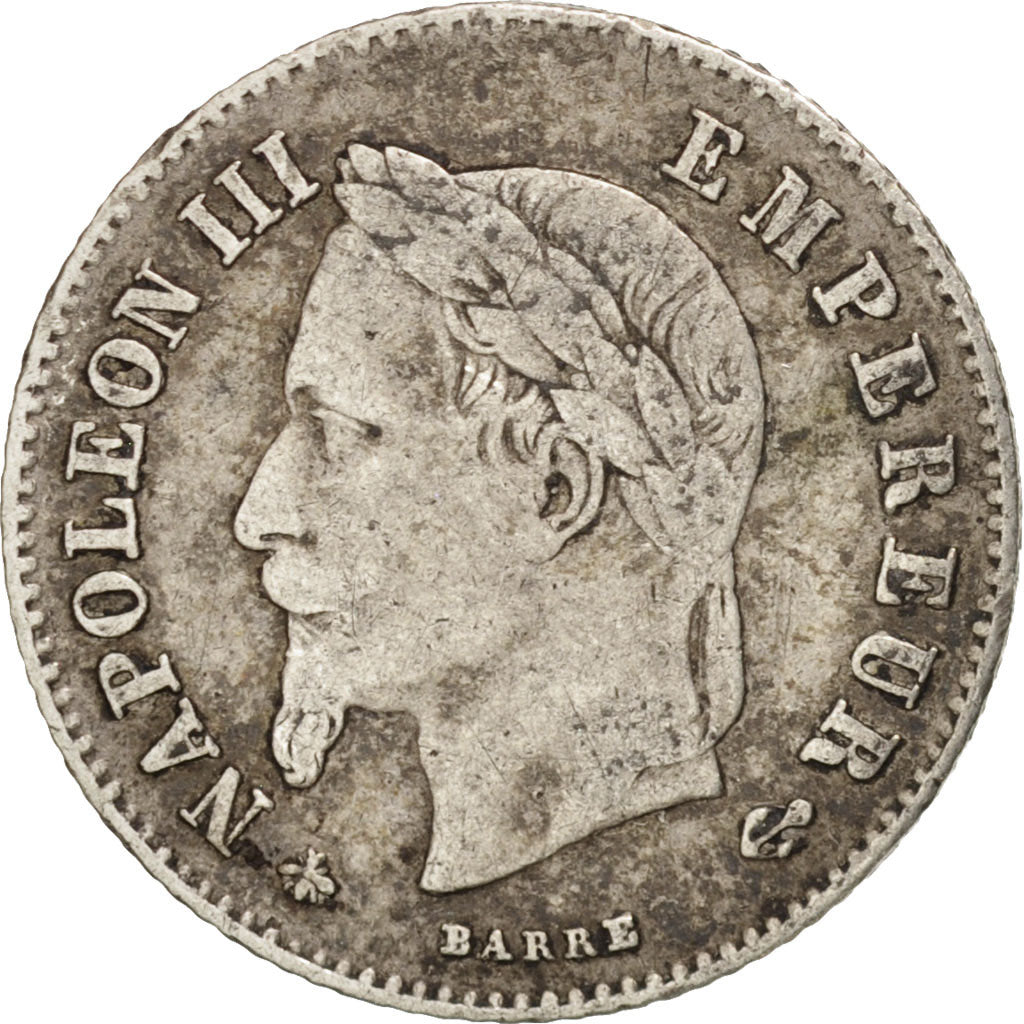 Francia, Napoleon III, Napoléon III, 20 Centimes, 1866, Paris, MB, Argento,...