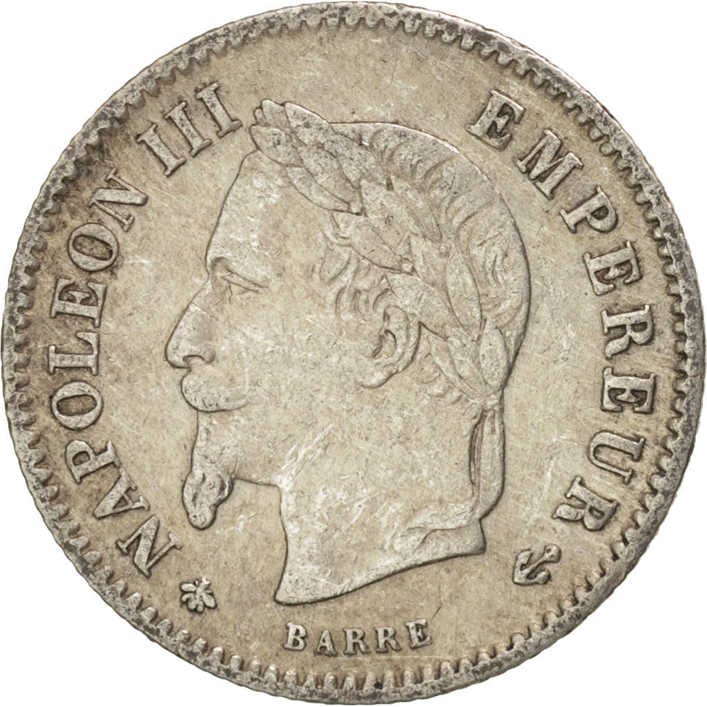 Munten, Frankrijk, Napoleon III, Napoléon III, 20 Centimes, 1868, Paris, FR+