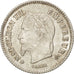 France, Napoleon III, 20 Centimes, 1867, Strasbourg, AU(50-53), Silver, KM:808.2