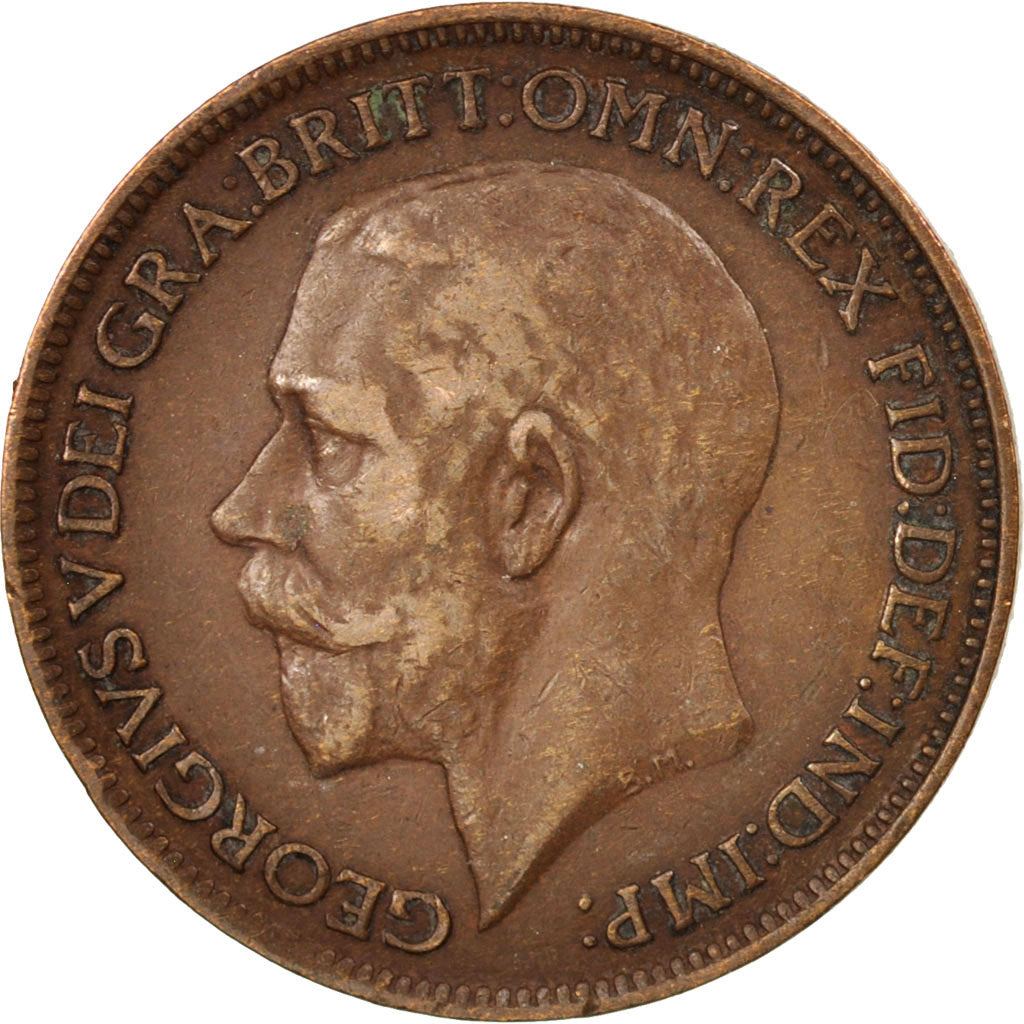 Coin, Great Britain, George V, Farthing, 1920, EF(40-45), Bronze, KM:808.2
