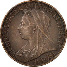 Great Britain, Victoria, Farthing, 1901, AU(50-53), Bronze, KM:788.2