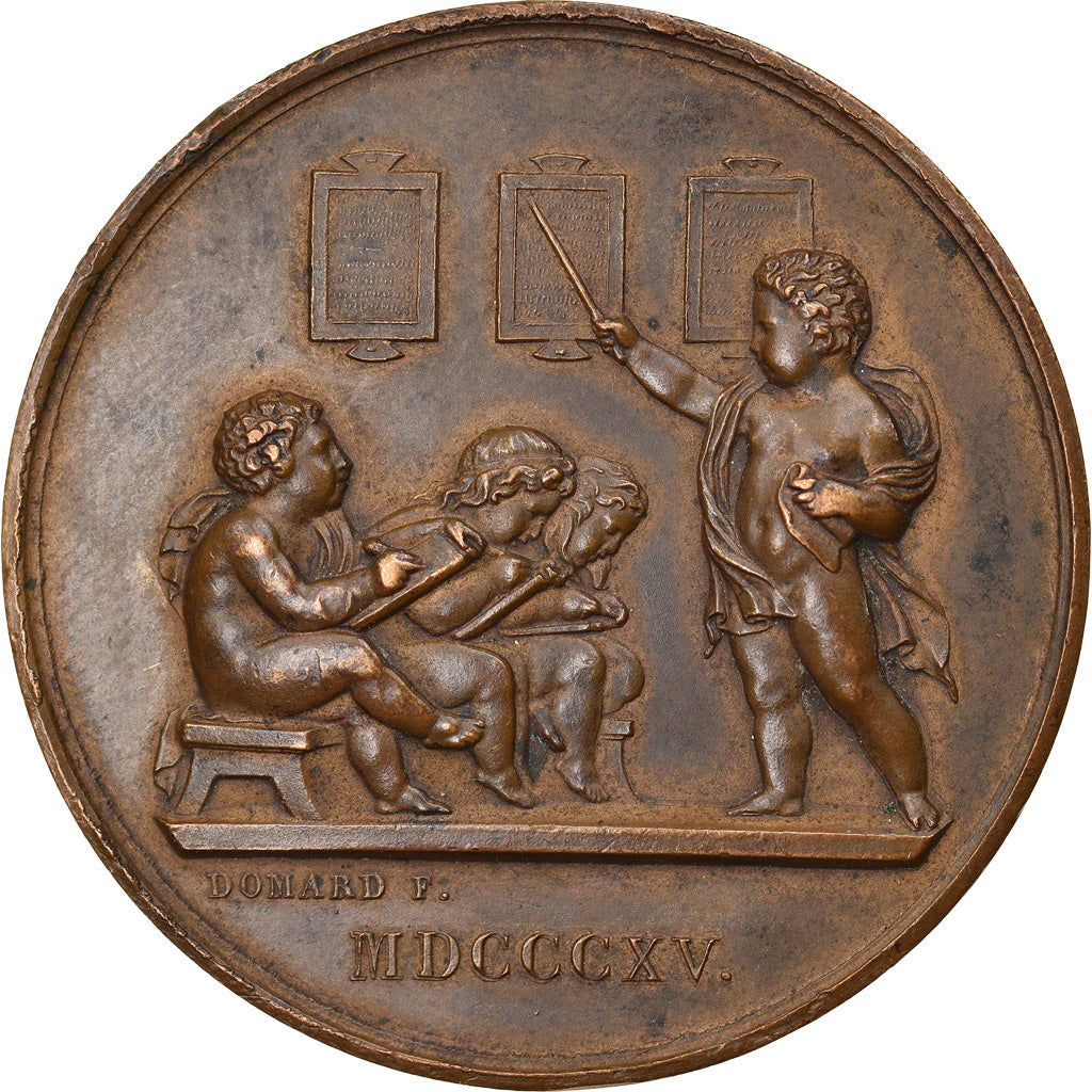 France, Medal, Société pour l'Instruction Elémentaire, 1899, Domard