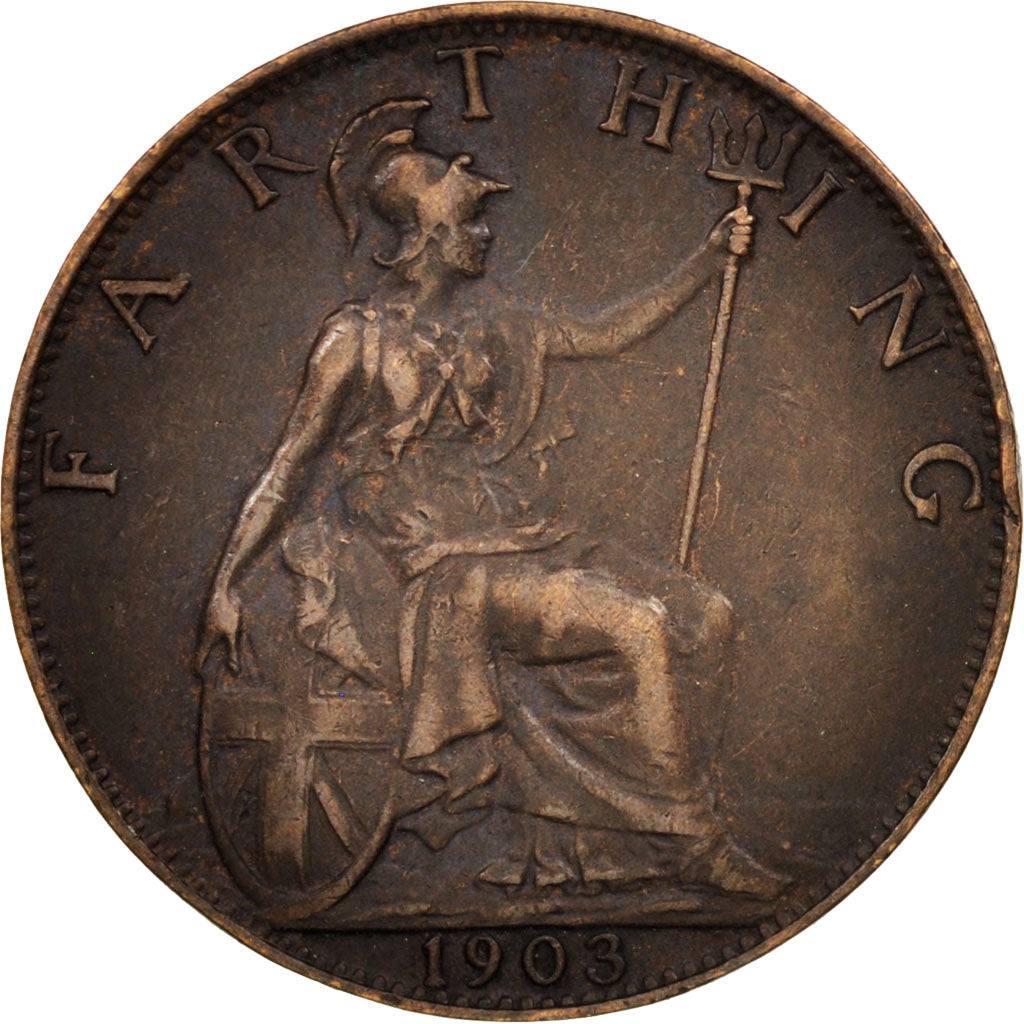 Great Britain, Edward VII, Farthing, 1903, EF(40-45), Bronze, KM:792