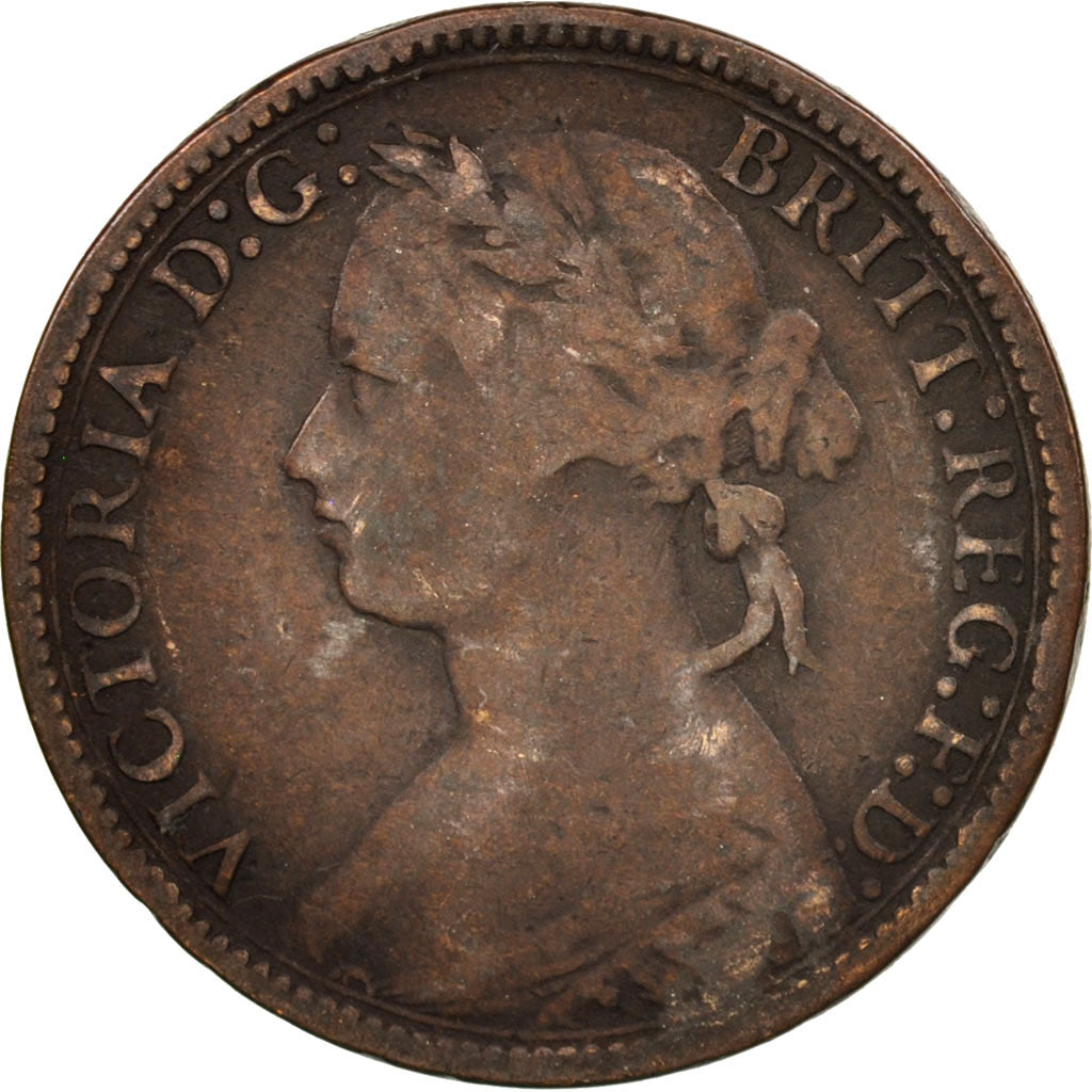 Great Britain, Victoria, Farthing, 1875, Heaton, VF(20-25), Bronze, KM:753