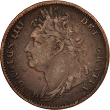 Great Britain, George IV, Farthing, 1821, VF(30-35), Copper, KM:677