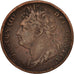 Great Britain, George IV, Farthing, 1821, VF(30-35), Copper, KM:677