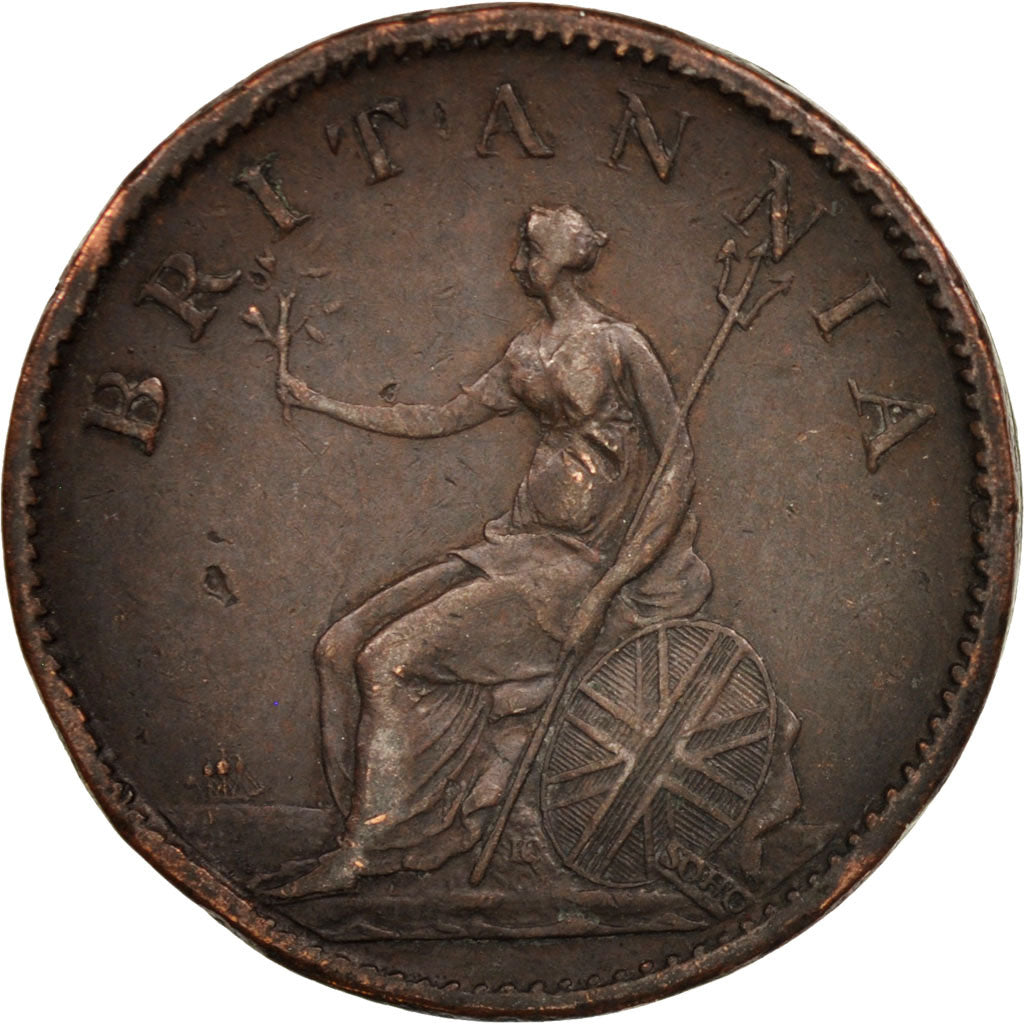 Coin, Great Britain, George III, Farthing, 1806, EF(40-45), Copper, KM:661