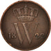 Netherlands, William I, Cent, 1822, VF(20-25), Copper, KM:47