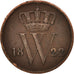 Paesi Bassi, William I, Cent, 1822, MB, Rame, KM:47