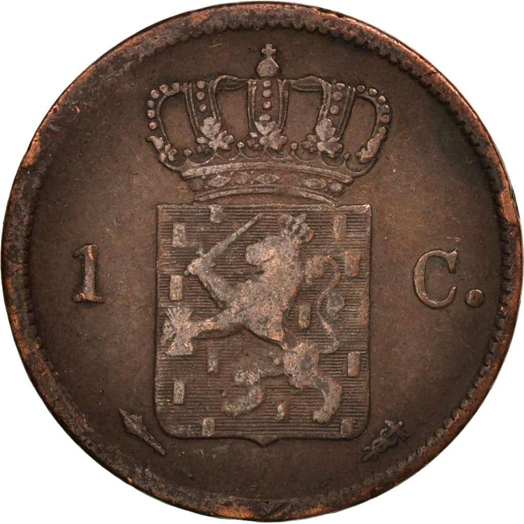 Netherlands, William I, Cent, 1822, VF(20-25), Copper, KM:47