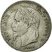 Moneta, Francia, Napoleon III, Napoléon III, 50 Centimes, 1866, Strasbourg
