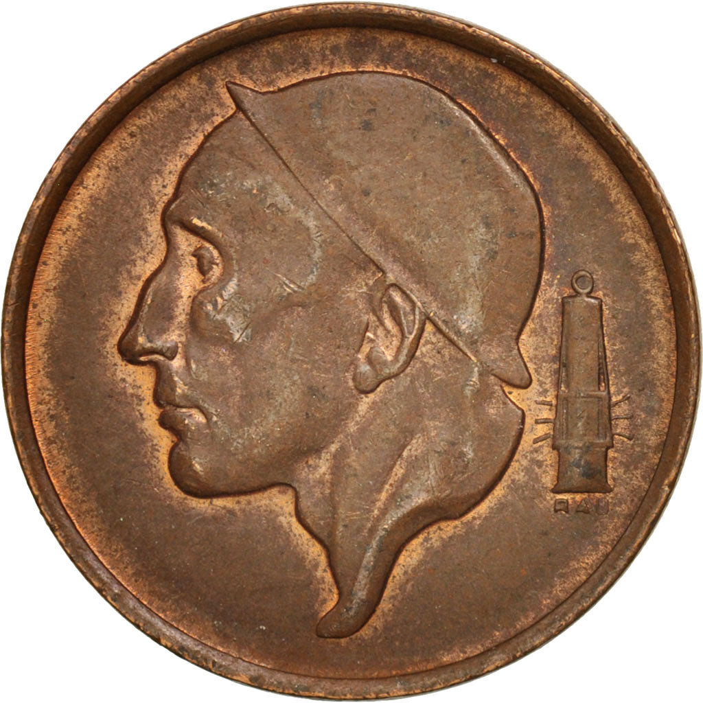 Coin, Belgium, Baudouin I, 50 Centimes, 1965, AU(55-58), Bronze, KM:148.1